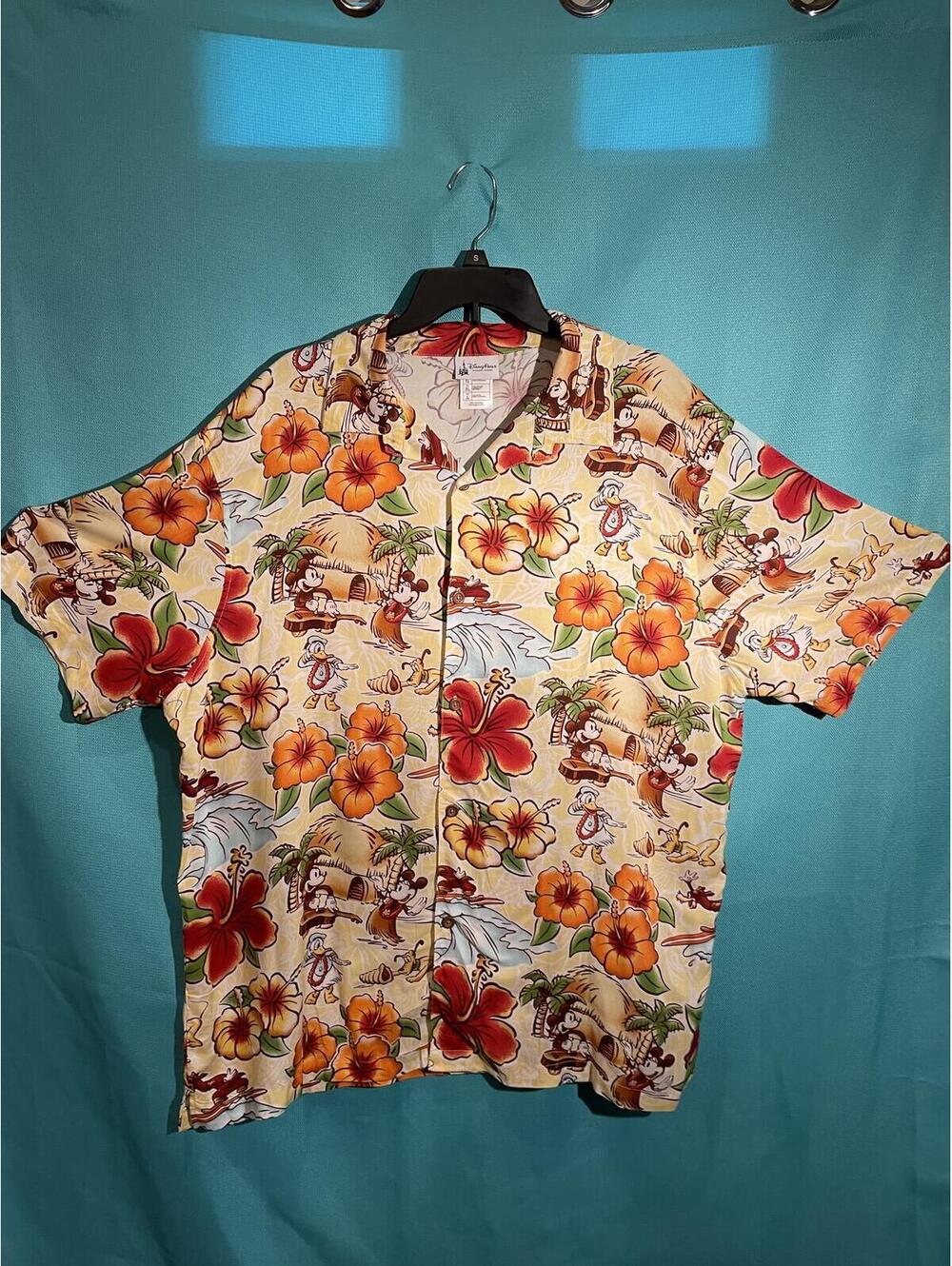 Men's Hawaiian Floral Print Short Sleeve Shirt